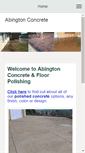Mobile Screenshot of abingtonconcrete.com