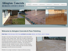 Tablet Screenshot of abingtonconcrete.com